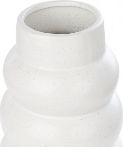 Beliani Wazon na kwiaty ceramiczny 22 cm biały PIREAS 3