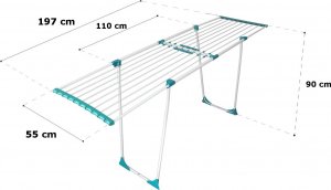 Suszarka na pranie Millena MILLENA - Suszarka do ubrań - teleskopowa - 20 m 2