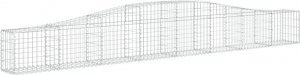 vidaXL Kosze gabionowe, 5 szt, 400x30x40/60 cm, galwanizowane żelazo 3