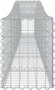vidaXL Kosze gabionowe, 5 szt, 400x30x40/60 cm, galwanizowane żelazo 5