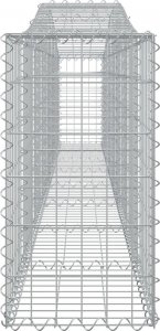 vidaXL vidaXL Kosze gabionowe, 6 szt, 400x30x60/80 cm, galwanizowane żelazo 5