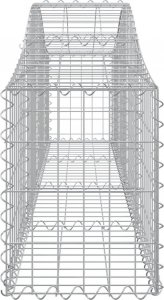 vidaXL vidaXL Kosze gabionowe, 7 szt, 200x30x40/60 cm, galwanizowane żelazo 5