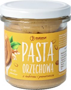 KruKam Pasta orzechowa z imbirem i pomarańczą 300g 1