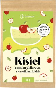 KruKam Kisiel o smaku jabłkowym z kawałkami jabłek 38g bez dodatku cukru 1