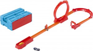 Mattel Hot Wheels Track Builder Kaskaderska pętla ognia Zestaw do zabawy HMC04 MATTEL 1