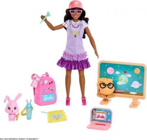 Lalka Barbie Mattel Barbie Moja Pierwsza Barbie Zwierzątka i akcesoria do szkoły HMM61 HMM60 MATTEL 3