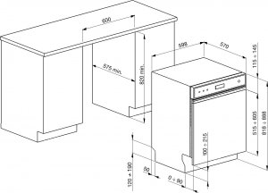 Zmywarka Smeg PL364CN one size 2