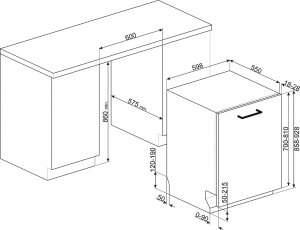 Zmywarka Smeg STL323BQLH one size 10