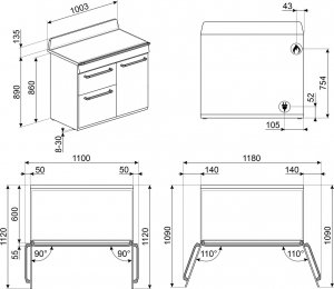 Kuchenka Smeg TR103BL one size 2