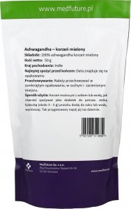 MedFuture Witania ospała korzeń mielony - 50 g || Oficjalny sklep MedFuture 3