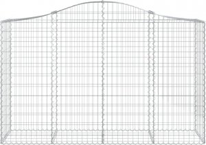 vidaXL vidaXL Kosze gabionowe, 8 szt, 200x50x120/140 cm, galwanizowane żelazo 4