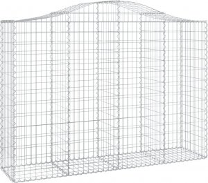 vidaXL Kosze gabionowe, 20 szt, 200x50x140/160cm, galwanizowane żelazo 3
