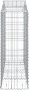 vidaXL Kosze gabionowe, 20 szt, 200x50x140/160cm, galwanizowane żelazo 5