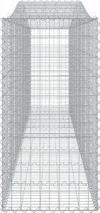 vidaXL vidaXL Kosze gabionowe, 2 szt, 400x50x100/120 cm, galwanizowane żelazo 5