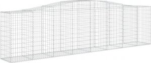vidaXL vidaXL Kosze gabionowe, 7 szt, 400x50x100/120 cm, galwanizowane żelazo 3