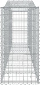 vidaXL vidaXL Kosze gabionowe, 7 szt, 400x50x100/120 cm, galwanizowane żelazo 5