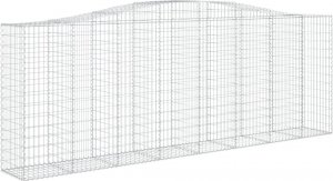 vidaXL vidaXL Kosze gabionowe, 4 szt, 400x50x140/160 cm, galwanizowane żelazo 3