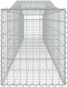 vidaXL Kosze gabionowe, 7 szt, 400x50x60/80 cm, galwanizowane żelazo 5