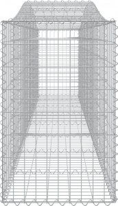 vidaXL Kosze gabionowe, 7 szt, 400x50x80/100 cm, galwanizowane żelazo 5
