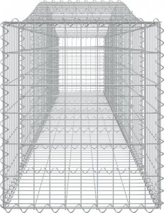 vidaXL vidaXL Kosze gabionowe, 15 szt, 400x50x60/80 cm, galwanizowane żelazo 5