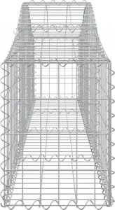 vidaXL Kosze gabionowe, 6 szt, 200x30x40/60 cm, galwanizowane żelazo 5