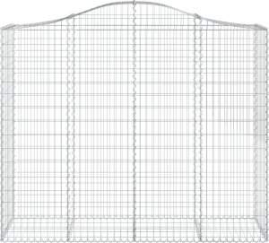 vidaXL vidaXL Kosze gabionowe, 15 szt, 200x50x160/180cm, galwanizowane żelazo 4