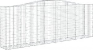 vidaXL vidaXL Kosze gabionowe, 8 szt, 400x50x140/160 cm, galwanizowane żelazo 3