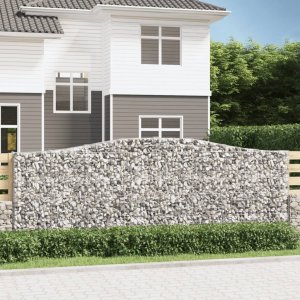 vidaXL vidaXL Kosze gabionowe, 25 szt, 400x30x140/160cm, galwanizowane żelazo 1
