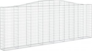 vidaXL Kosze gabionowe, 5 szt, 400x30x140/160 cm, galwanizowane żelazo 3