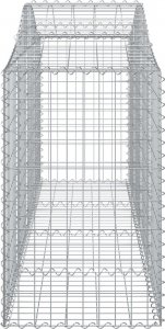 vidaXL vidaXL Kosze gabionowe, 14 szt, 200x50x80/100 cm, galwanizowane żelazo 5