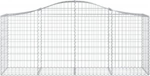 vidaXL Kosze gabionowe, 25 szt, 200x50x80/100 cm, galwanizowane żelazo 4