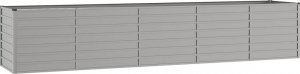 vidaXL Donica ogrodowa, szara, 400x80x77 cm, stal kortenowska 2