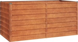 vidaXL Donica ogrodowa, szara, 160x80x77 cm, stal kortenowska 3