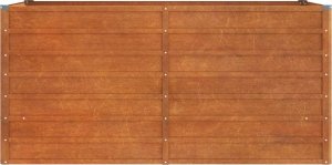 vidaXL Donica ogrodowa, szara, 160x80x77 cm, stal kortenowska 4