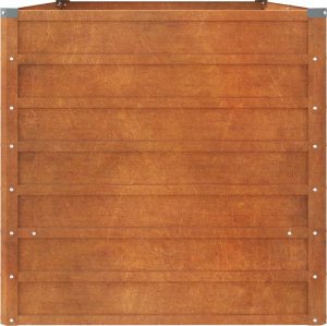 vidaXL Donica ogrodowa, szara, 160x80x77 cm, stal kortenowska 5