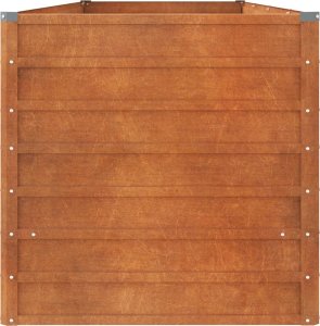 vidaXL Donica ogrodowa, szara, 320x80x77 cm, stal kortenowska 5