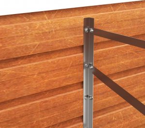 vidaXL Donica ogrodowa, szara, 320x80x77 cm, stal kortenowska 7