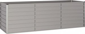 vidaXL vidaXL Donica ogrodowa, szara, 240x80x77 cm, stal kortenowska 2