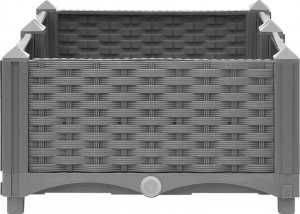 vidaXL vidaXL Donica do podwyższonej rabaty, 80x40x23 cm, polipropylen 5