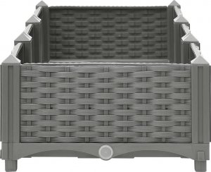 vidaXL vidaXL Donica do podwyższonej rabaty, 120x40x23 cm, polipropylen 5