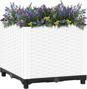 vidaXL vidaXL Donica do podwyższonej rabaty, 40x40x38 cm, polipropylen 2