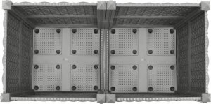 vidaXL vidaXL Donica do podwyższonej rabaty, 80x40x38 cm, polipropylen 6