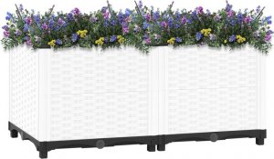 vidaXL vidaXL Donica do podwyższonej rabaty, 80x40x38 cm, polipropylen 2