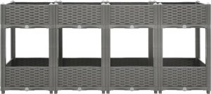 vidaXL vidaXL Donica do podwyższonej rabaty, 160x40x71 cm, polipropylen 3