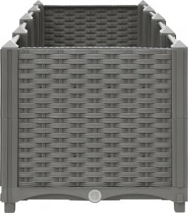 vidaXL vidaXL Donica do podwyższonej rabaty, 160x40x38 cm, polipropylen 5