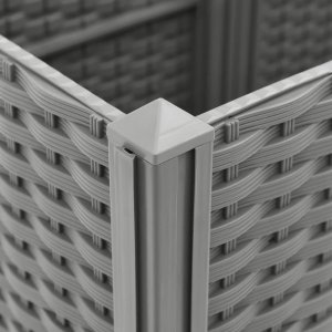 vidaXL vidaXL Donica do podwyższonej rabaty, 160x40x38 cm, polipropylen 7