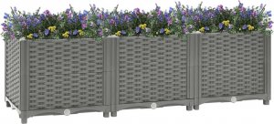 vidaXL vidaXL Donica do podwyższonej rabaty, 120x40x38 cm, polipropylen 2