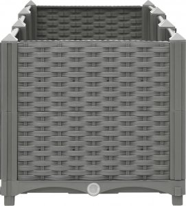 vidaXL vidaXL Donica do podwyższonej rabaty, 120x40x38 cm, polipropylen 5