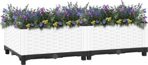 vidaXL vidaXL Donica do podwyższonej rabaty, 80x40x23 cm, polipropylen 2