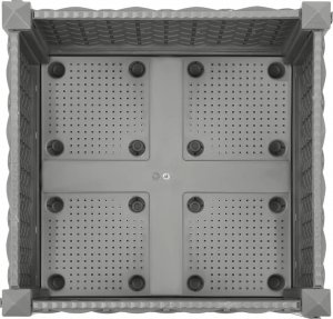 vidaXL vidaXL Donica do podwyższonej rabaty, 40x40x23 cm, polipropylen 5